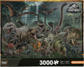 AQUARIUS Jurassic World - Rompecabezas de 3000 piezas con tabla de tallas de dinosaurios