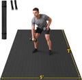 Alfombrilla de ejercicio grande, 7'x5'/6'x4'/8'x5', 0.236 in de grosor
