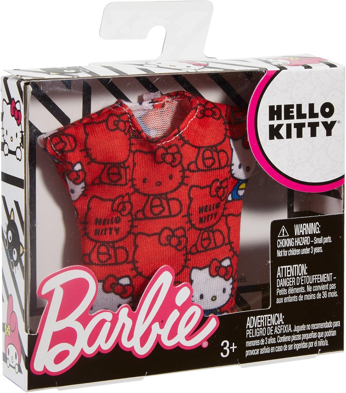 Barbie Moda Hello Kitty Rojo Top