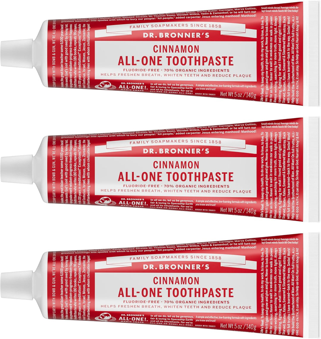 Dr. Bronner\u2019s Pasta de dientes todo en uno \u2013 Canela, 5 on...
