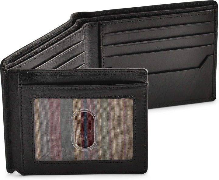 BULL GUARD Billeteras plegables con bloqueo RFID para hombres con 2...