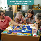 Stamp It! World Tour, juego de mesa educativo de geografía para niños de 8