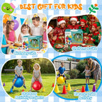 Set combinado de 53 piezas de juegos de carnaval al aire libre para niños, pelotas saltarinas de 18 pulgadas