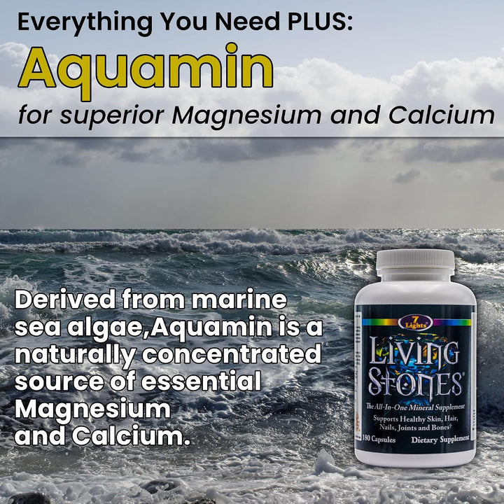 Living Stones, Suplemento mineral completo con zinc, calcio, magnes...