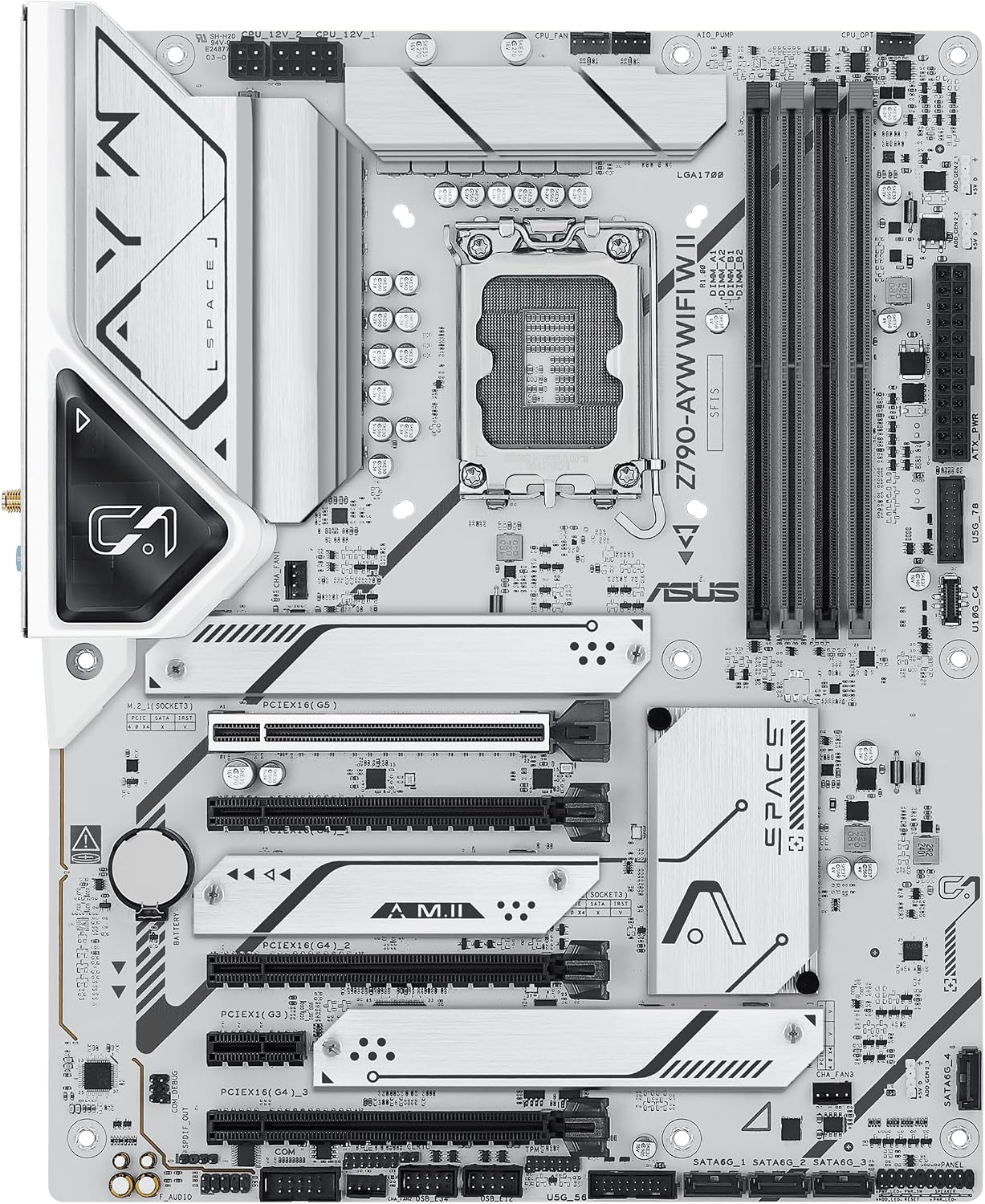 ASUS Z790-AYW WiFi W II Intel Z790 (LGA 1700) Placa base ATX con PC...