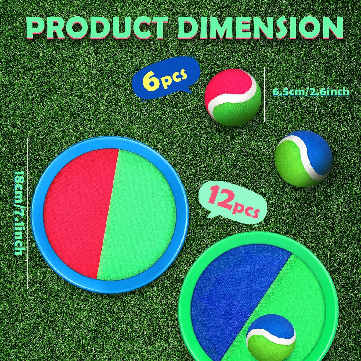 Charniol - Juego de lanzamiento y captura para niños, azul verde