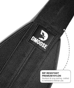 DMoose Fitness Correas colgantes para abdominales para barra de dominadas y entrenamiento de fuerza central, correas de ejercicio acolchadas suaves para swing de abdominales y elevaciones de piernas