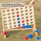 Juego gigante 4 en una fila, juego de madera de 2.8 pies para