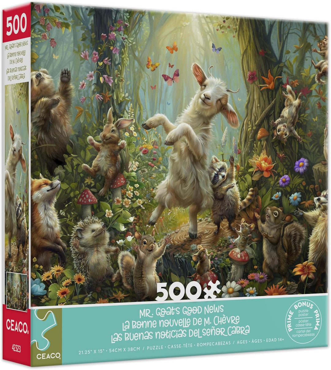 Ceaco - Mr Goats Good News - Rompecabezas de 500 piezas