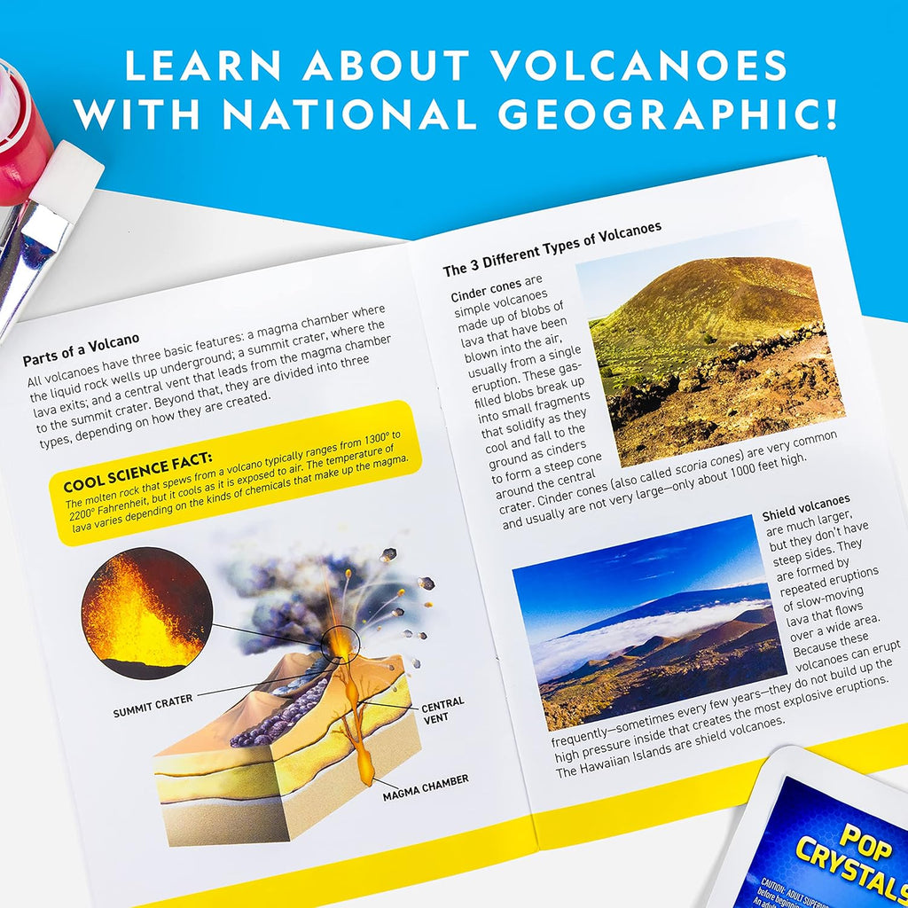 National Geographic Jumbo Volcano Science Kit para niños de 8 a 12 años