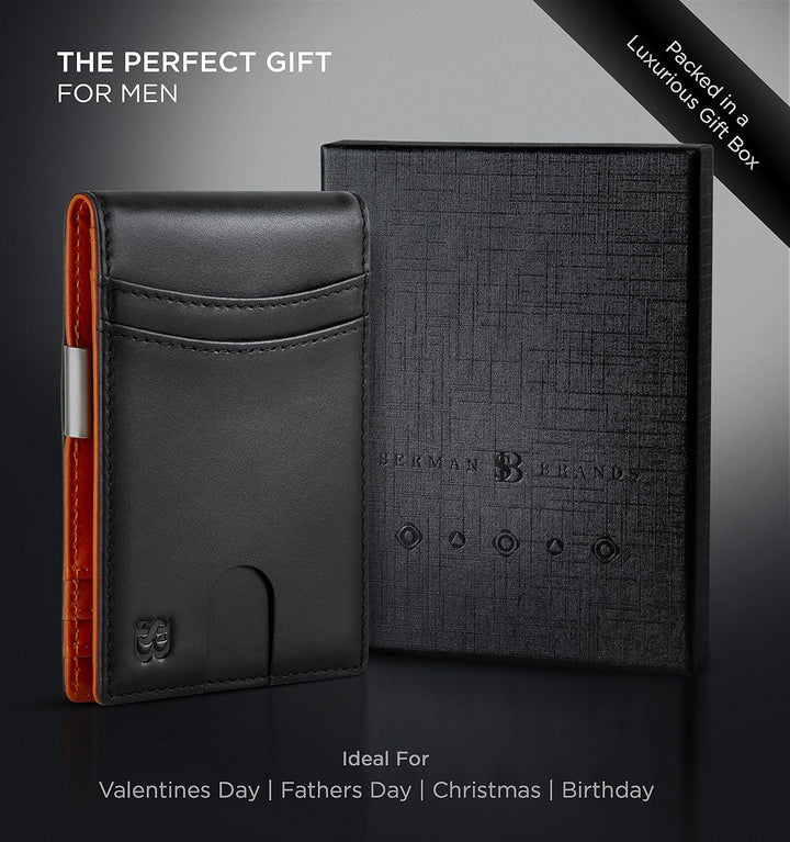 SERMAN BRANDS Billetera con clip de dinero para hombre. Carteras de...