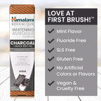 Himalaya Botanique Whitening Pasta de dientes antiplaca con carbón y aceite, 4 Ounce (Paquete de 2)