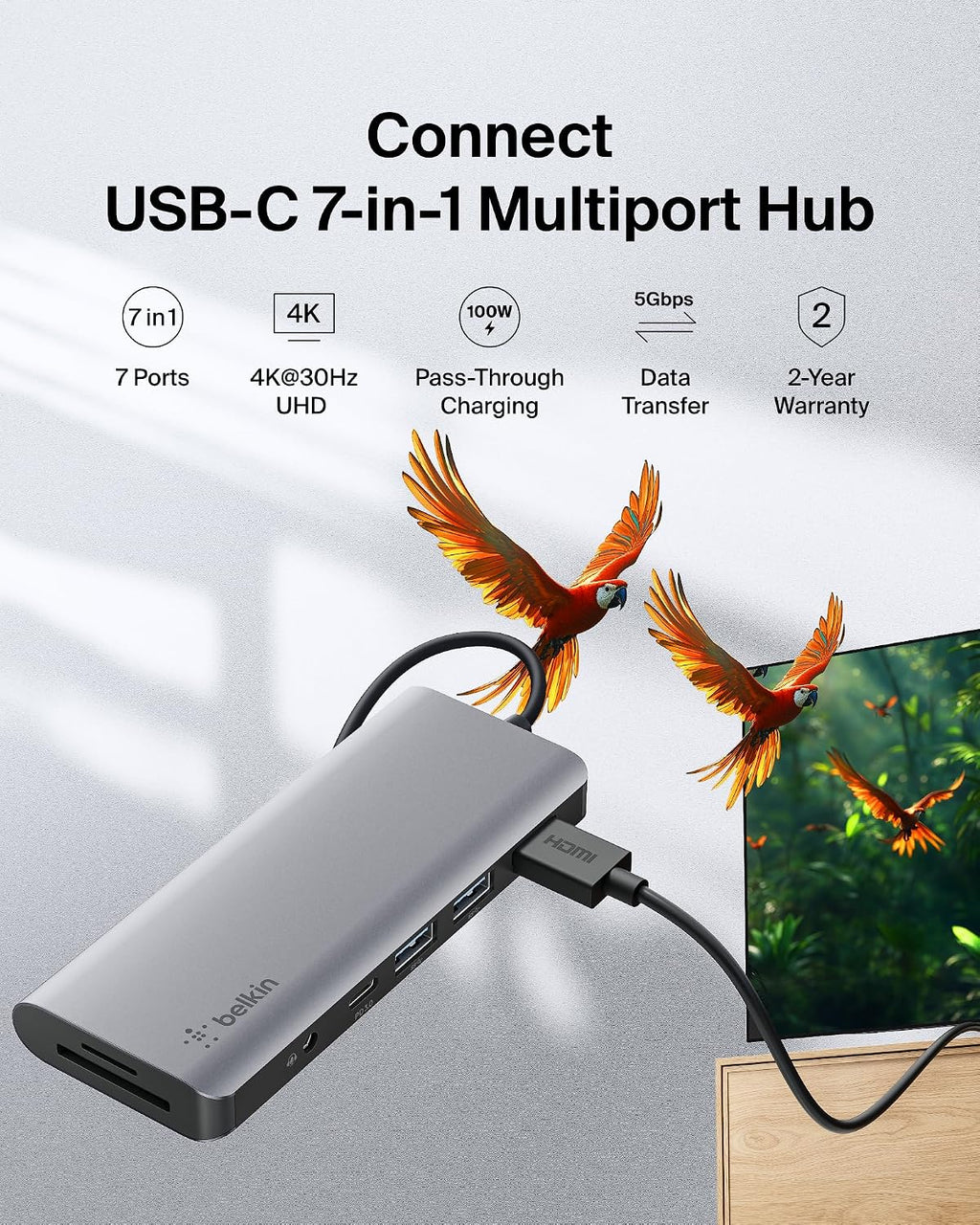 Belkin, PVC003btSGY, hub USB
