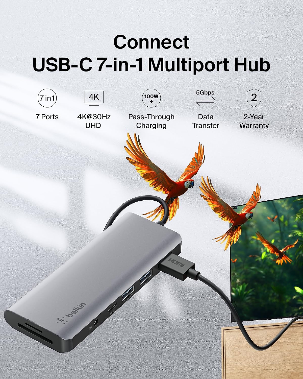 Belkin, PVC003btSGY, hub USB
