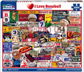 White Mountain Rompecabezas de 1000 piezas Deportes nostálgicos, I Love Baseball