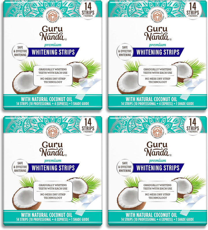 GuruNanda Kit de tiras blanqueadoras de dientes – Tratamiento de 7...