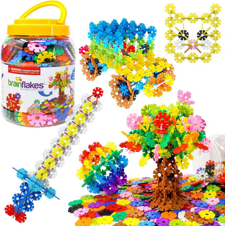Conjunto de 500 piezas Brain Flakes para niños de 3 años