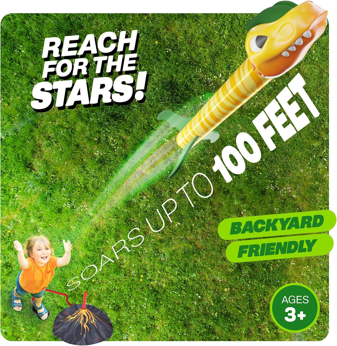 Ninja Blast Lanzacohetes de Juguete de Dinosaurio para