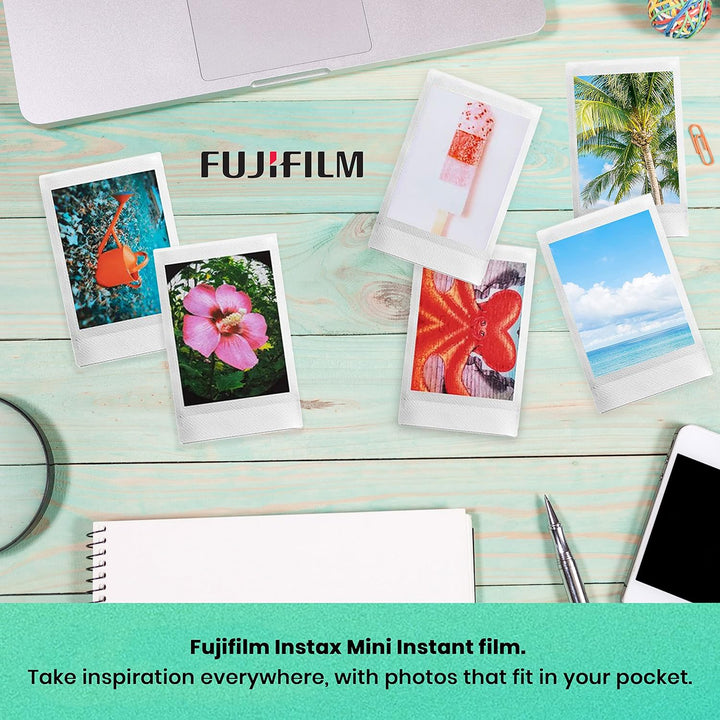 Fujifilm Cámara Instax Mini 12 de película instantánea color blanco...