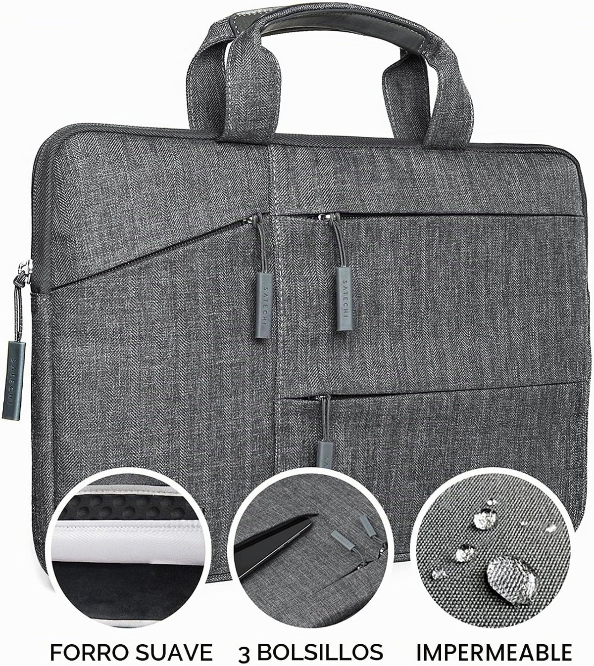 Satechi Funda de transporte resistente al agua para laptop con bols...