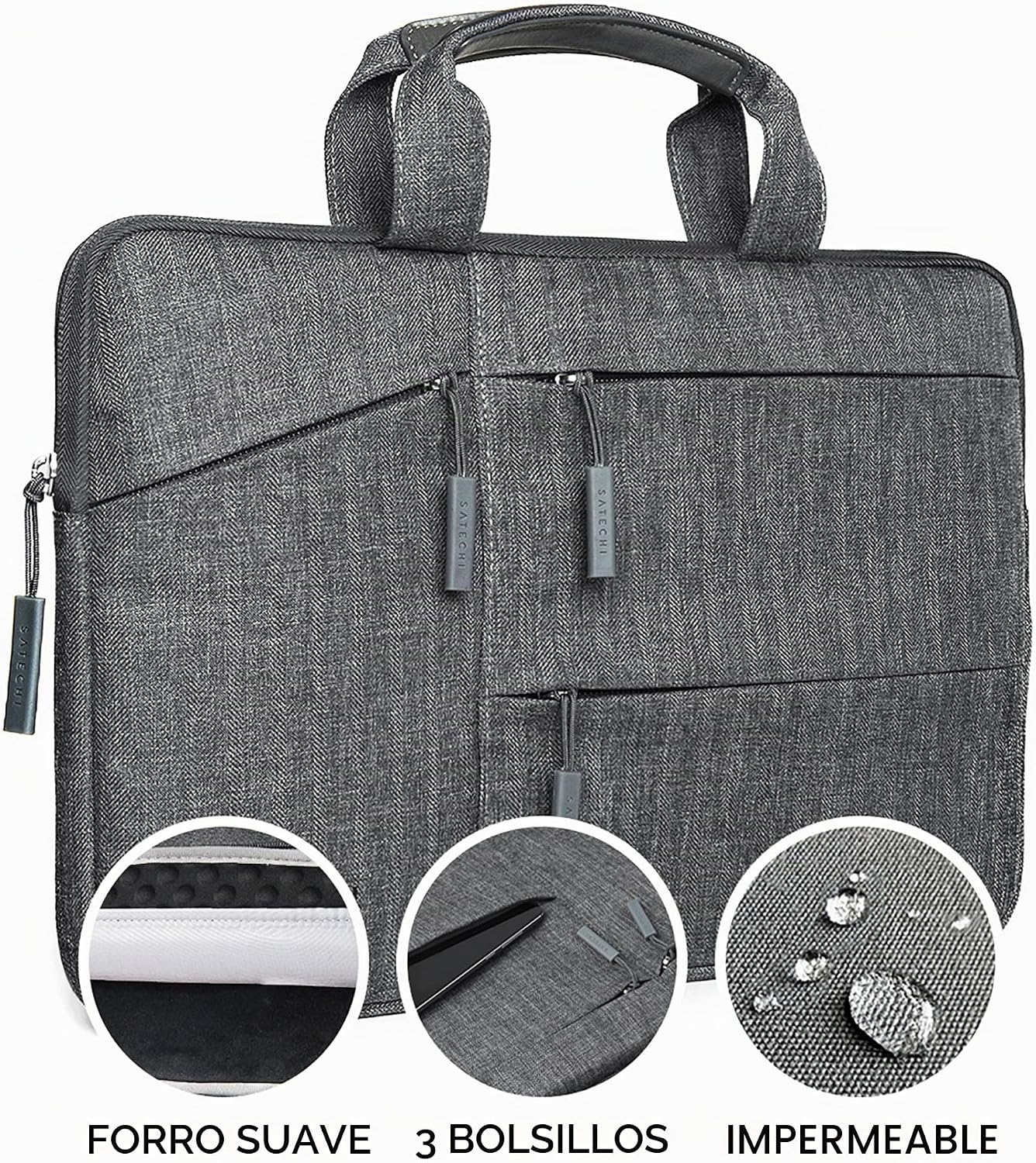 Satechi Funda de transporte resistente al agua para laptop con bols...