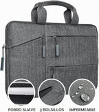 Satechi Funda de transporte resistente al agua para laptop con bolsillos, 15 inch