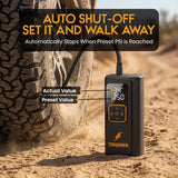 Compresor de aire portátil para neumáticos de automóvil, doble cili...