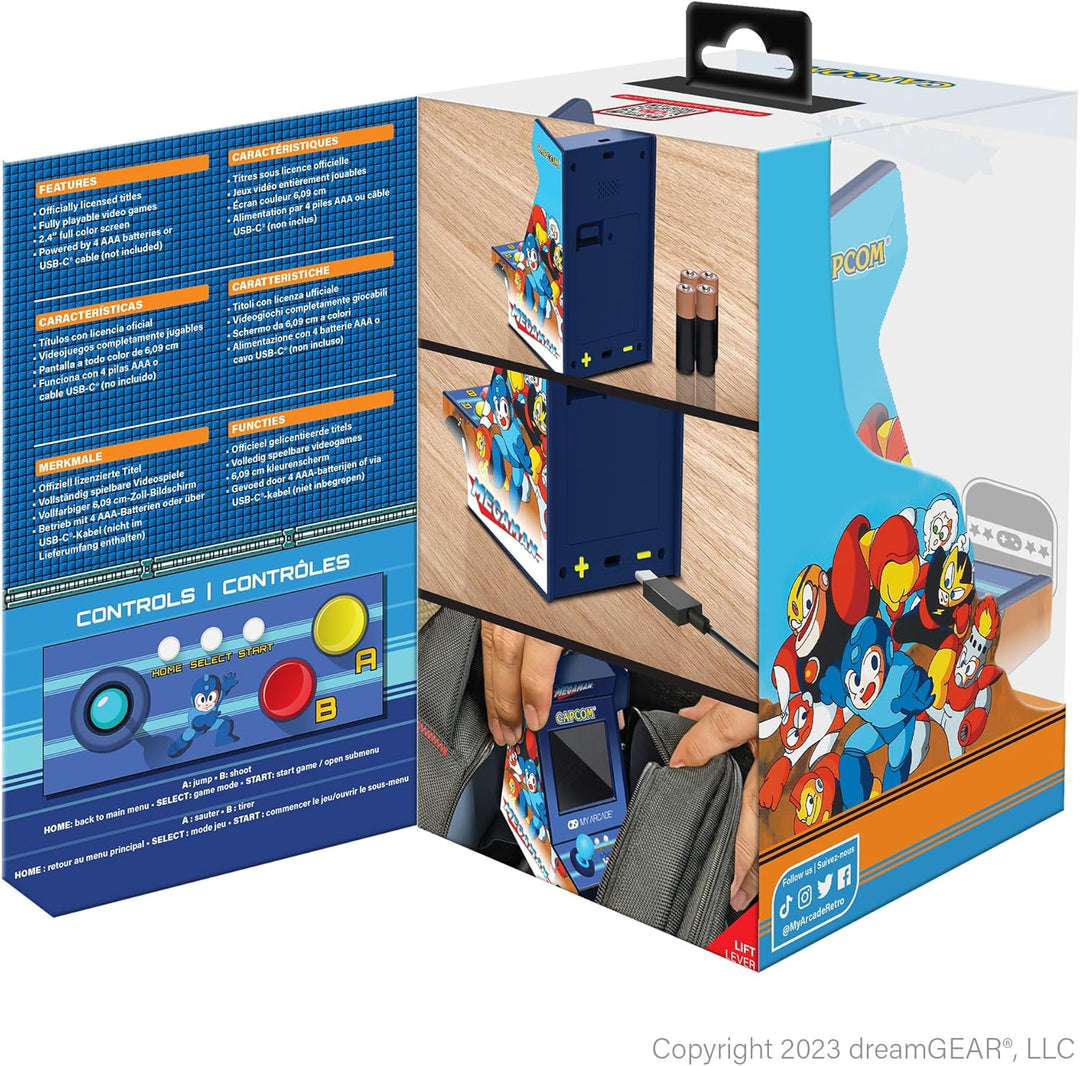 My Arcade Mega Man Nano Player Pro: 4.8" Portable Mini Arcade w...
