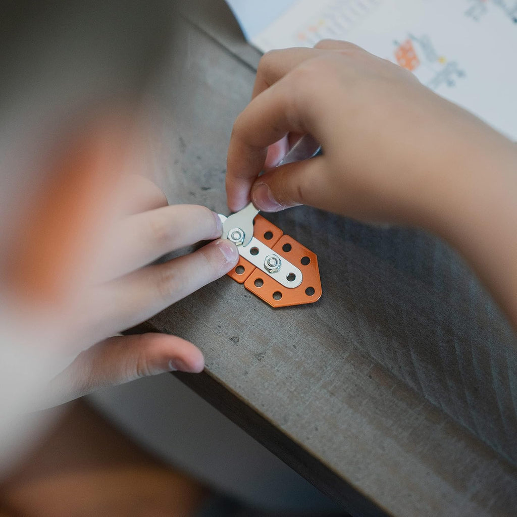 Juego de erector para niños y niñas, kits de modelo de metal para adultos, adolescentes y niños avanzados, juguetes troncales, construye un robot o excavadora, juguetes educativos y de