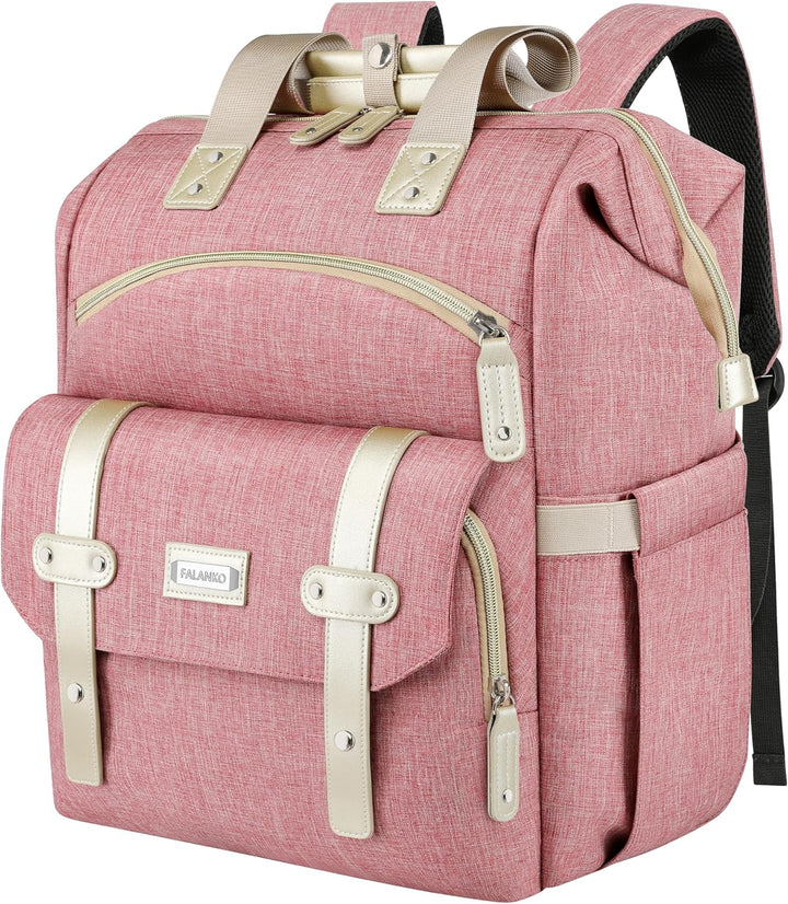 FALANKO Mochila para portátil para mujer, mochila grande para compu...