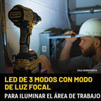 DEWALT Taladro de martillo inalámbrico MAX XR de 20 V, sin escobillas, resistente de 1/2 pulgada, 3 velocidades, solo herramienta (DCD996B)