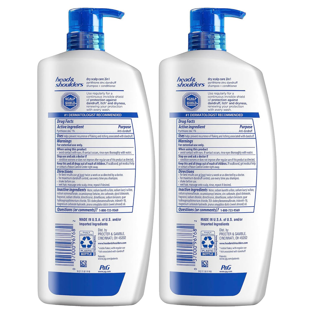 Head &amp; Shoulders Champú anticaspa, Champú para cuidado del cuer...