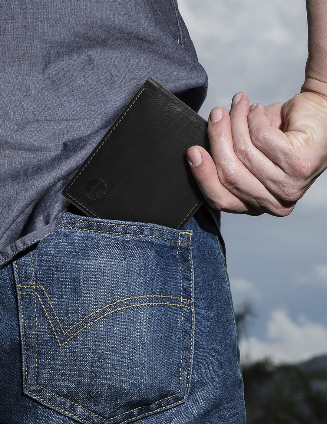 Timberland Wellington billetera de cuero RFID plegable de seguridad...