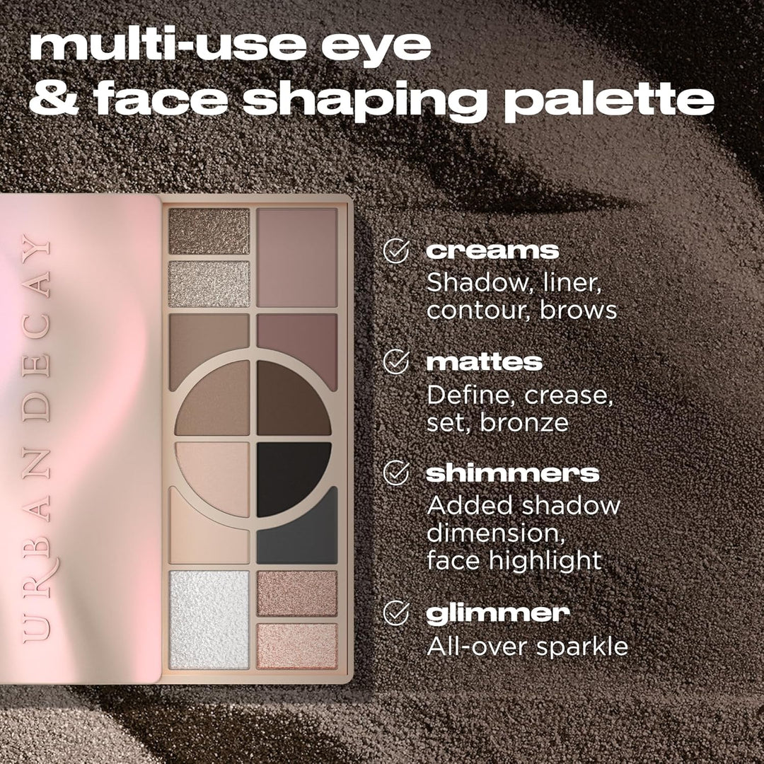 Urban Decay Paleta de sombras de ojos con forma desnuda, paleta neu...