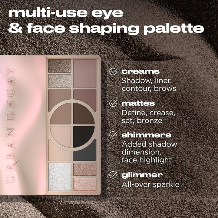 Urban Decay Paleta de sombras de ojos con forma desnuda, paleta neu...