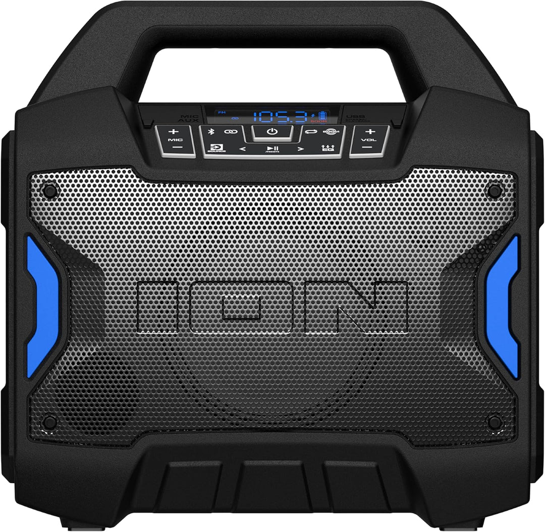 ION Tailgater Boom - Altavoz Bluetooth portátil para exteriores con...