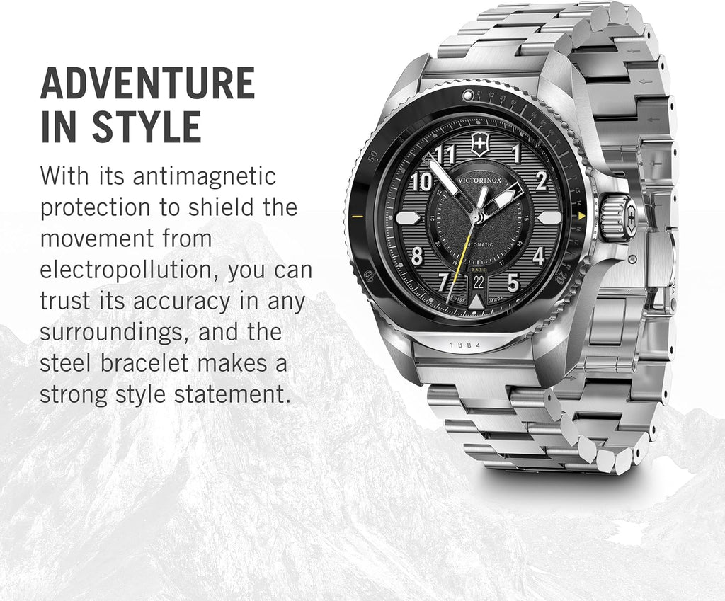 Victorinox Journey 1884 Reloj de 43mm Resistente al Agua con Cristal de Zafiro