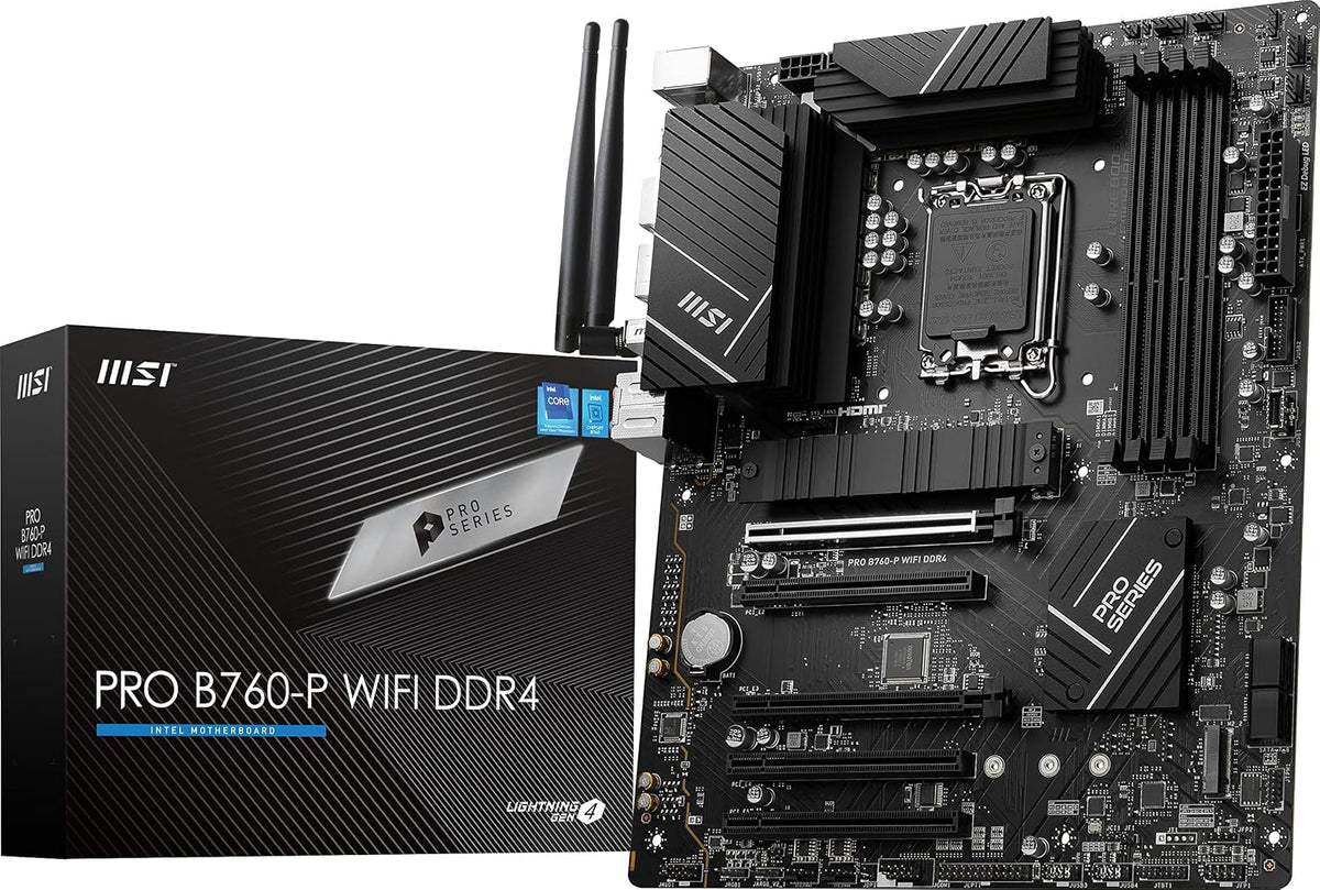 MSI - Placa base PRO B760-P WiFi DDR4 ProSeries (Compatible con pro...