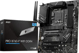 MSI - Placa base PRO B760-P WiFi DDR4 ProSeries (Compatible con pro...