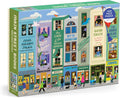 Galison Main Street Books - Rompecabezas de 1000 piezas con hermosas obras de arte de un vecindario temático de libro