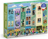 Galison Main Street Books - Rompecabezas de 1000 piezas con hermosas obras de arte de un vecindario temático de libro