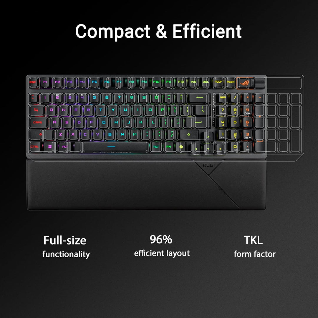 Teclado óptico inalámbrico para juegos ASUS ROG Strix Scope II 96 R...