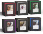 UAONO Caja de cartas para MTG Commander, se adapta a 100 tarjetas de doble