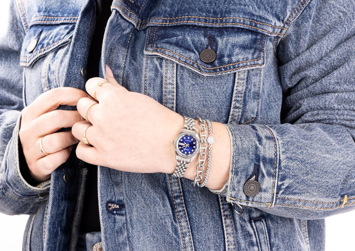 Armitron Reloj de pulsera con cristales para mujer