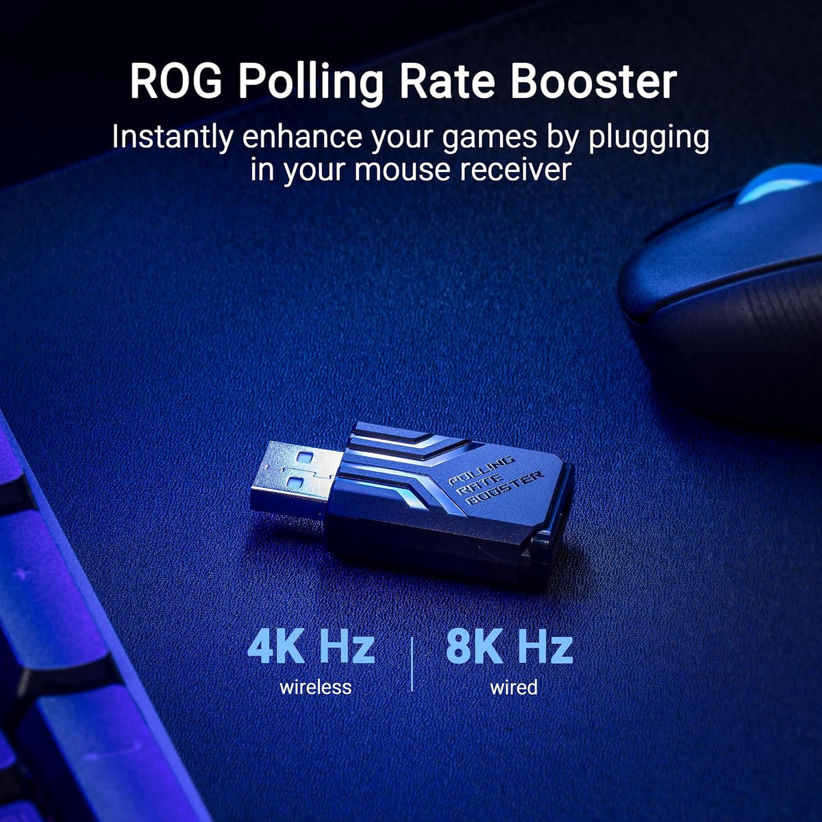 ASUS Ratón inalámbrico ROG Keris II Ace para juegos, ergonómico par...