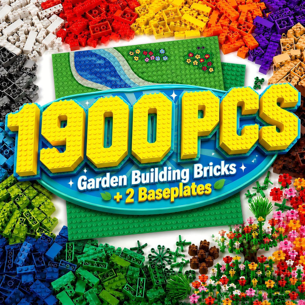 Juego de bloques de jardín clásicos a granel de ladrillos de