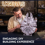 UGEARS Star War™ Millennium Falcon™ Rompecabezas 3D de madera para adultos