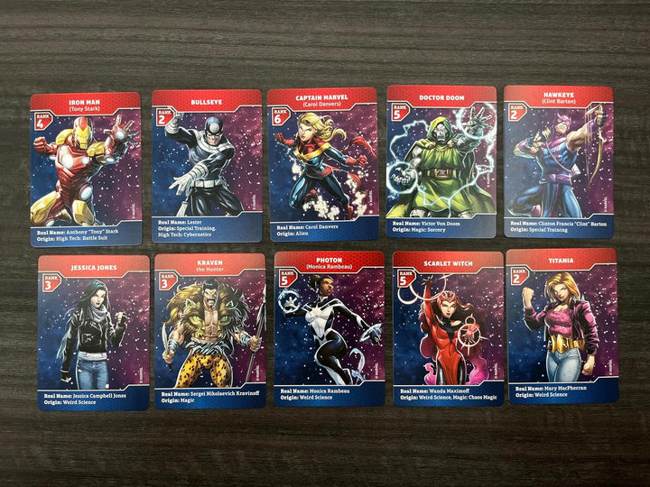 Marvel Multiverse RPG 2D Mini Pack #1 Héroes y villanos
