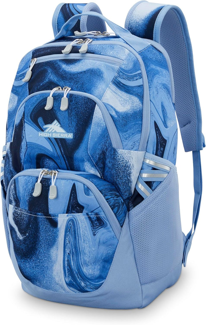 High Sierra Mochila Swoop Sg unisex, Remolino de mármol azul, Tamañ...