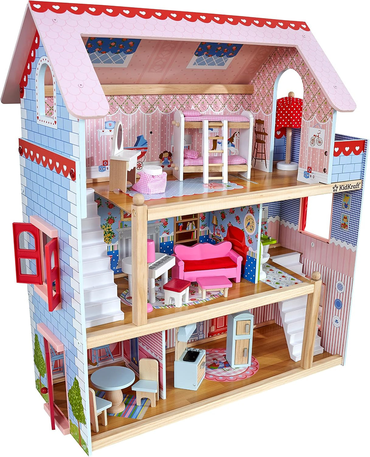 Muñeca Chelsea Cottage con muebles KidKraft